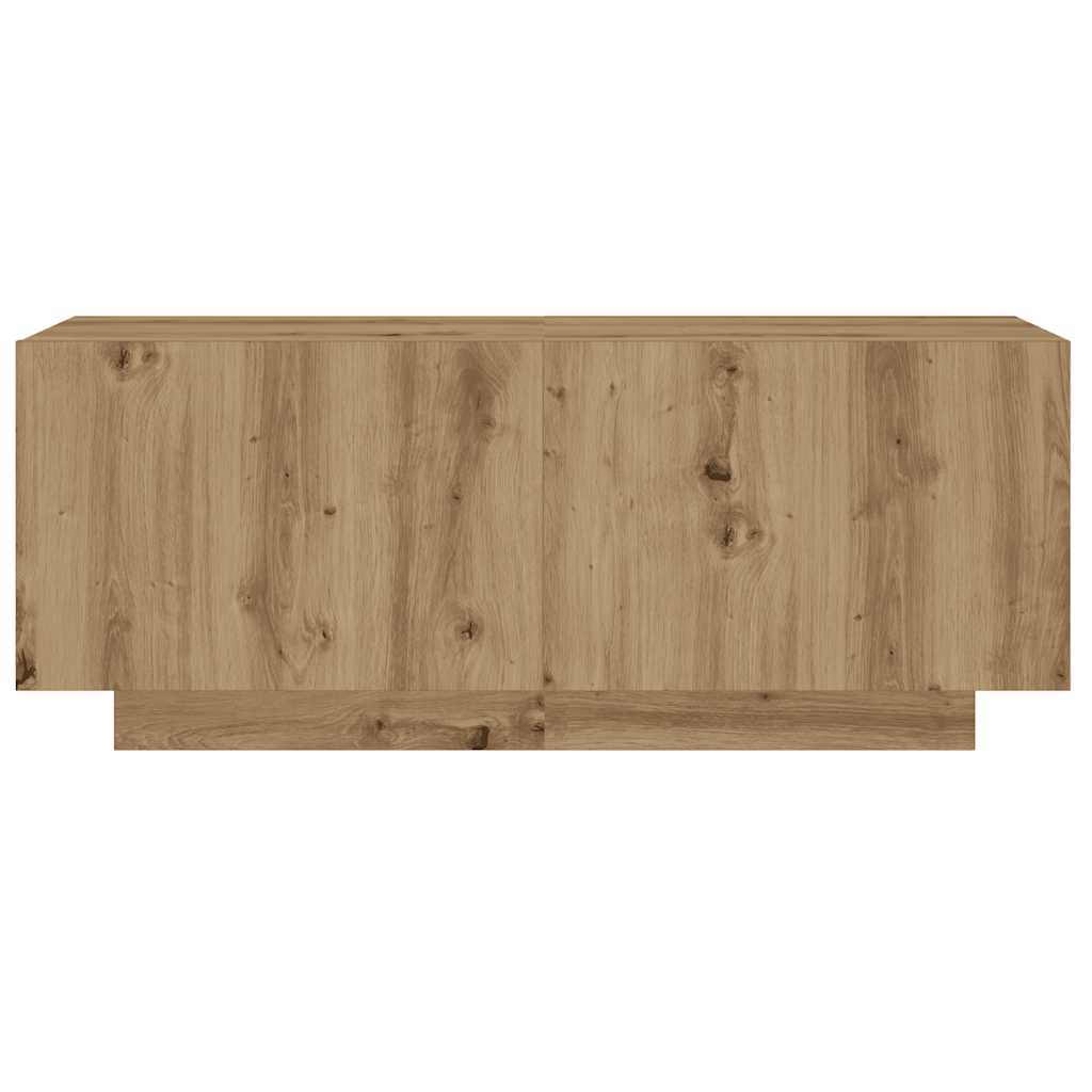 TV-Schrank mit LED-Leuchten Artisan-Eiche 260x35x40 cm