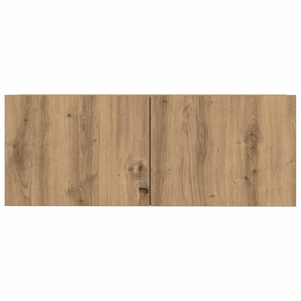 7-teiliges TV-Schrank-Set Wandmontage Artisan Eiche