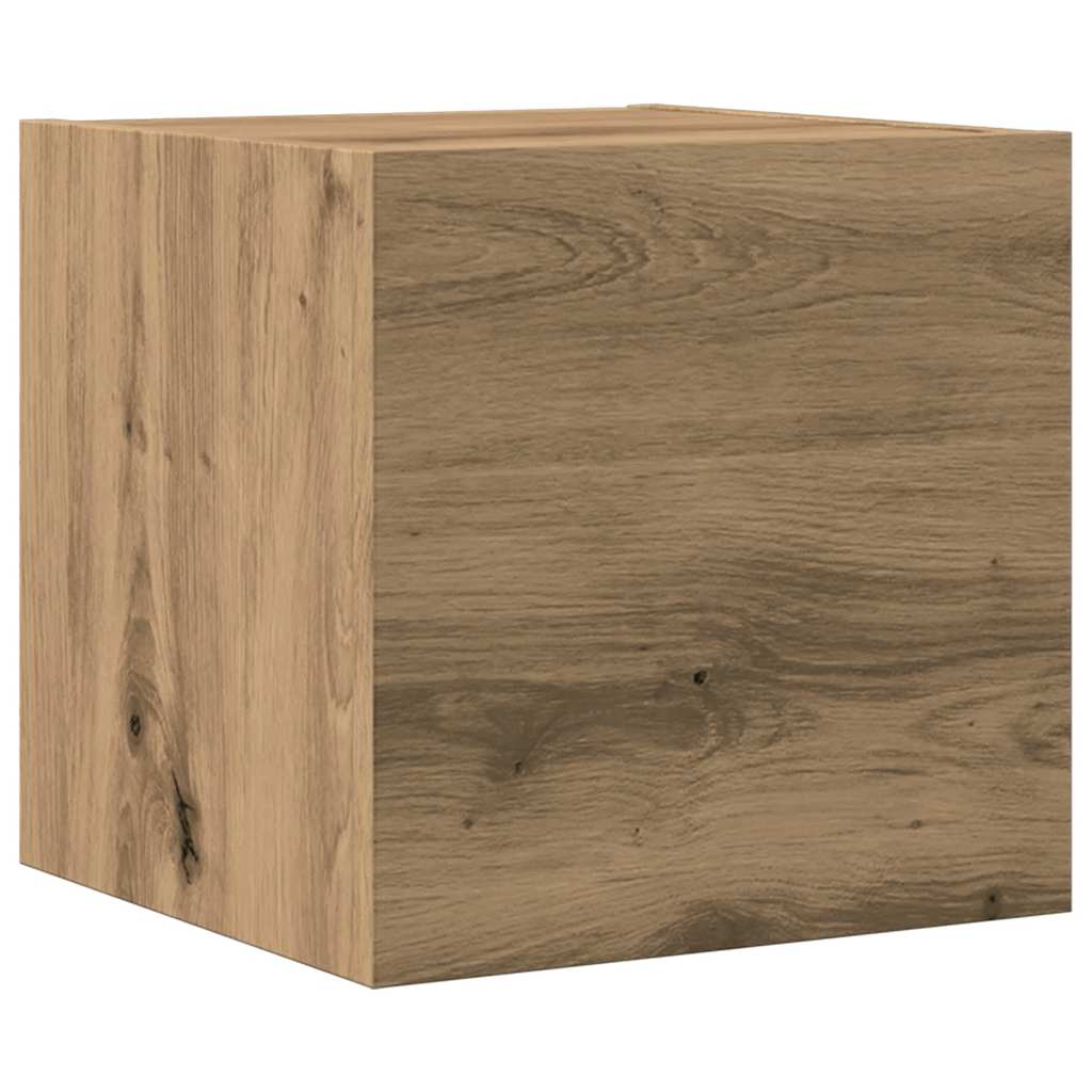 7-teiliges TV-Schrank-Set Wandmontage Artisan Eiche