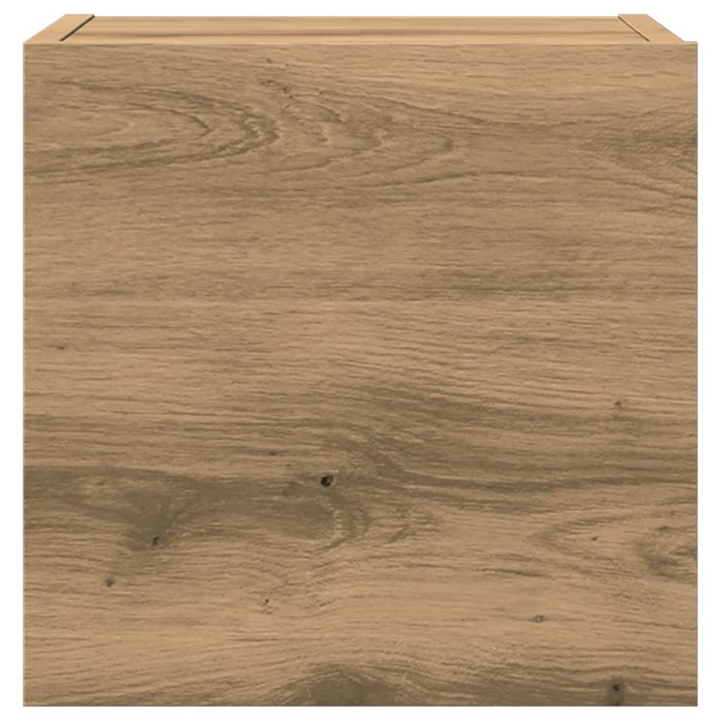 7-tlg. TV-Schrank-Set Wandmontage Artisan-Eiche Holzwerkstoff