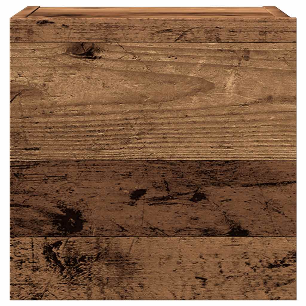 4-tlg. TV-Schrank-Set Wandmontage Altholz-Optik Holzwerkstoff