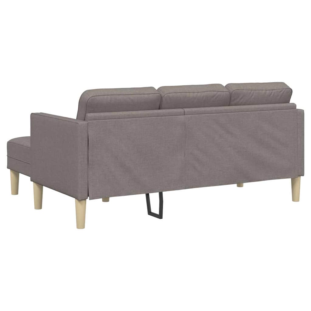 Sofa Set mit Kissen Taupe Polyester
