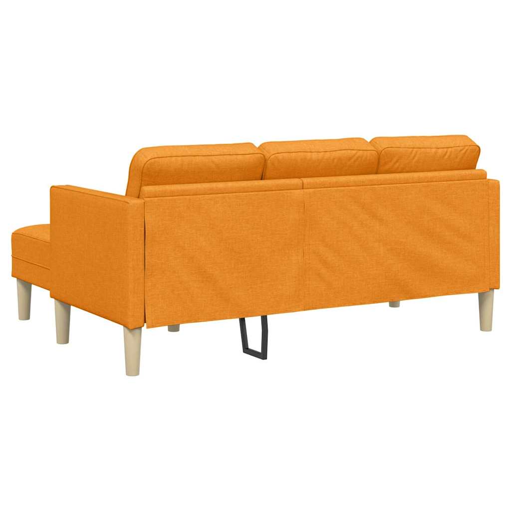 Sofa Set mit Kissen Dunkelgelb Polyester