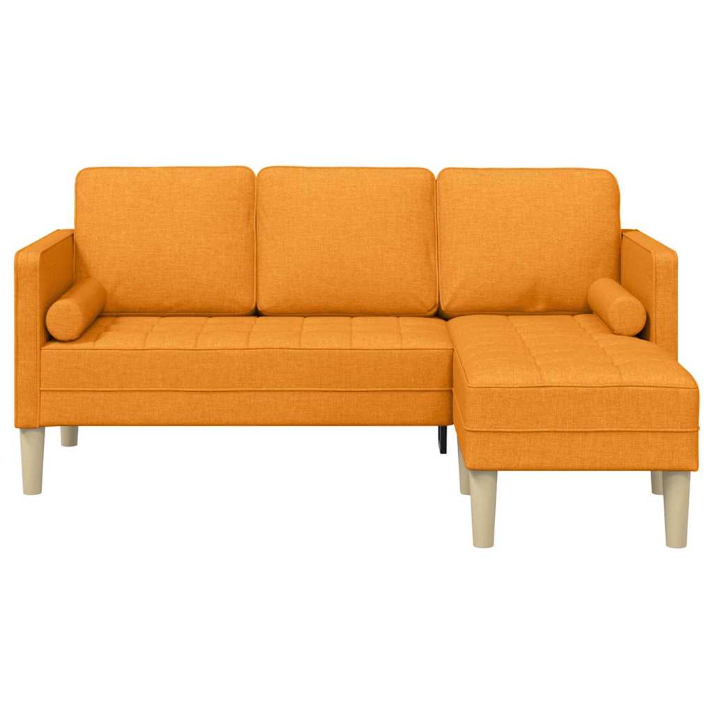 Sofa Set mit Kissen Dunkelgelb Polyester