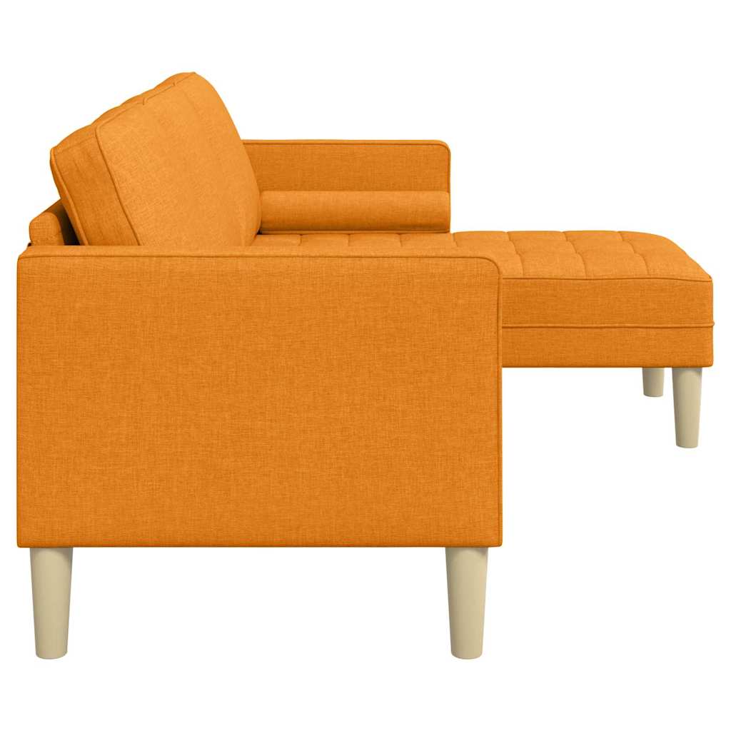 Sofa Set mit Kissen Dunkelgelb Polyester