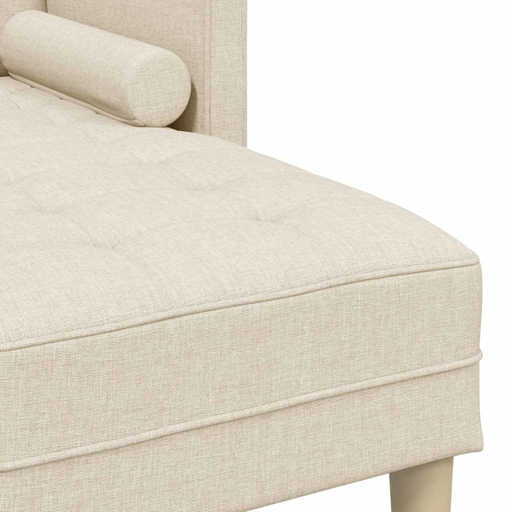 Sofa Set mit Kissen Leinen Polyester