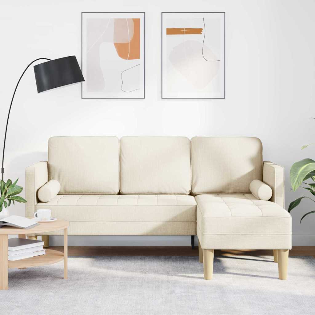 Sofa Set mit Kissen Leinen Polyester