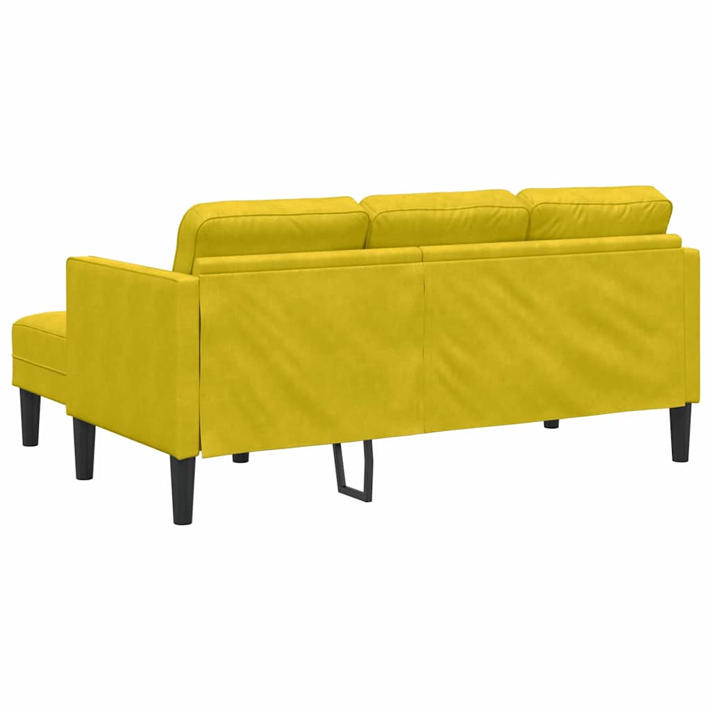 Sofa Set mit Kissen Gelb Polyester