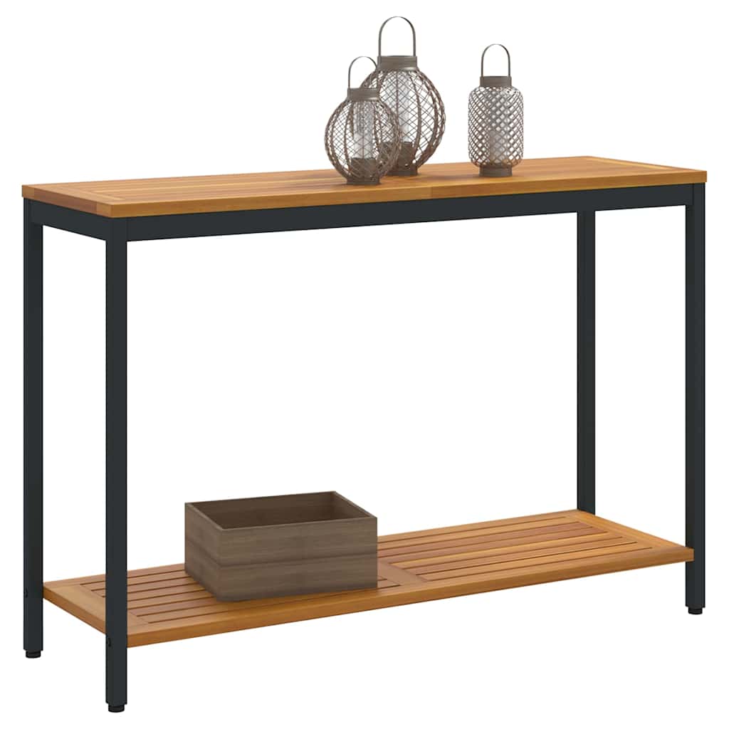 Tisch für Outdoor Natürlich und Schwarz 110 x 35 x 75 cm