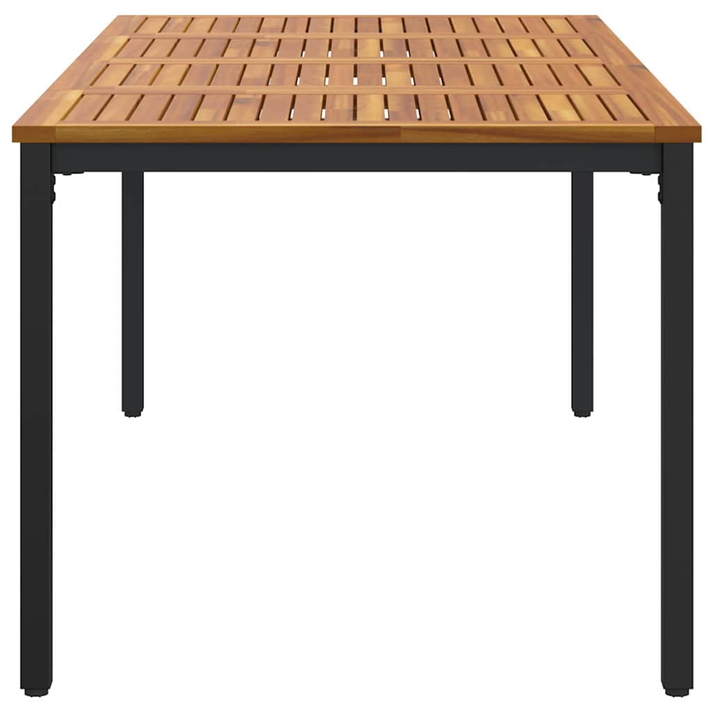 Tisch für Outdoor Natürlich und Schwarz 200 x 90 x 75 cm