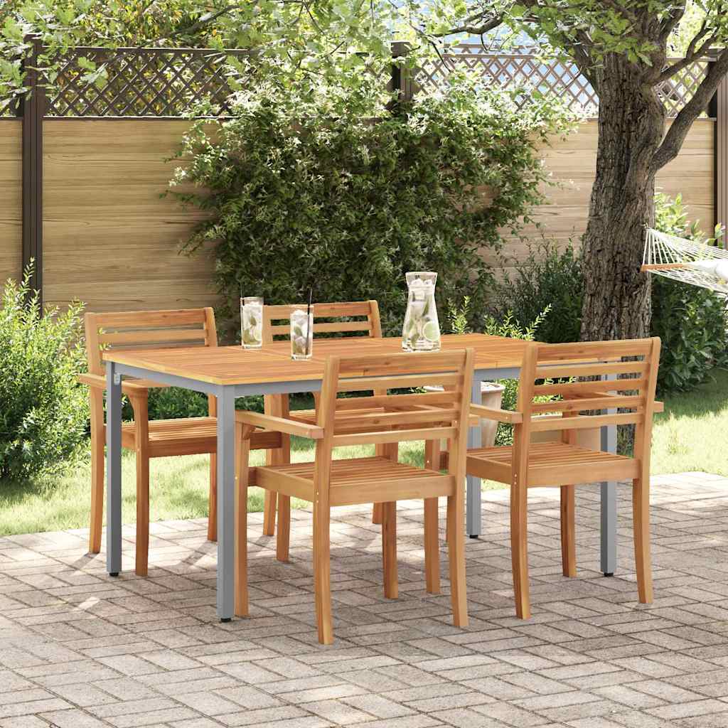 Tisch für Outdoor Natürlich und Grau 150 x 90 x 75 cm
