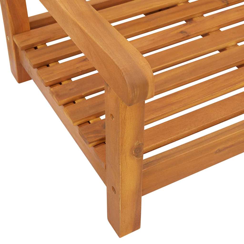 Gartenschaukelbank Natur 110 x 56 x 58,5 cm Massivholz Akazie