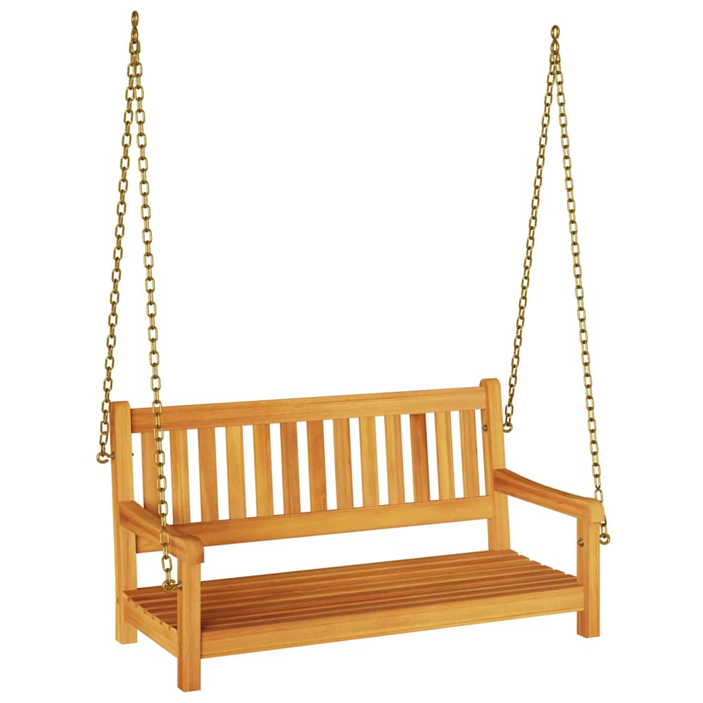 Gartenschaukelbank Natur 110 x 56 x 58,5 cm Massivholz Akazie
