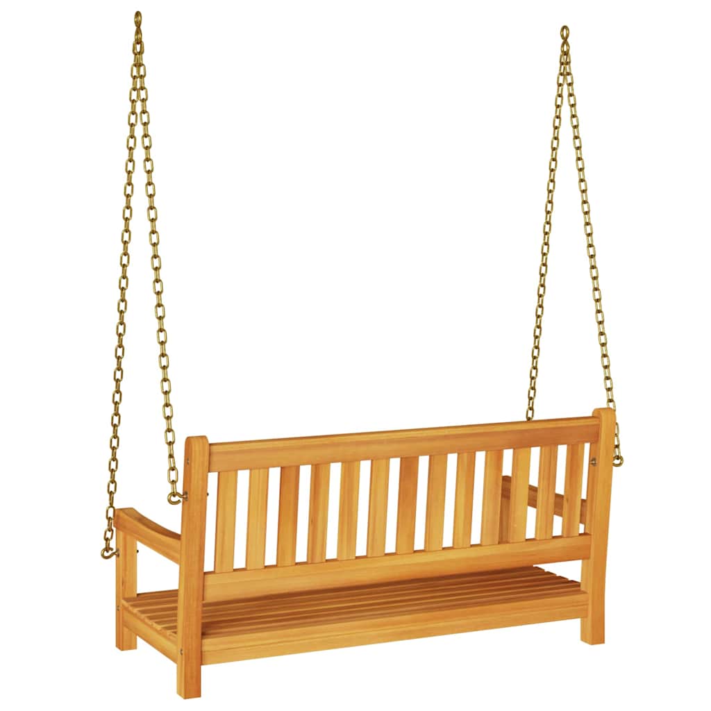 Gartenschaukelbank Natur 110 x 56 x 58,5 cm Massivholz Akazie
