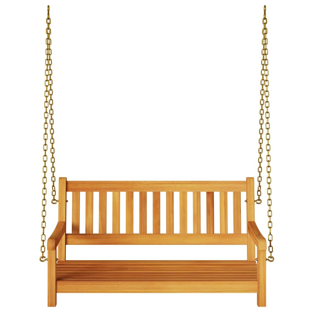 Gartenschaukelbank Natur 110 x 56 x 58,5 cm Massivholz Akazie