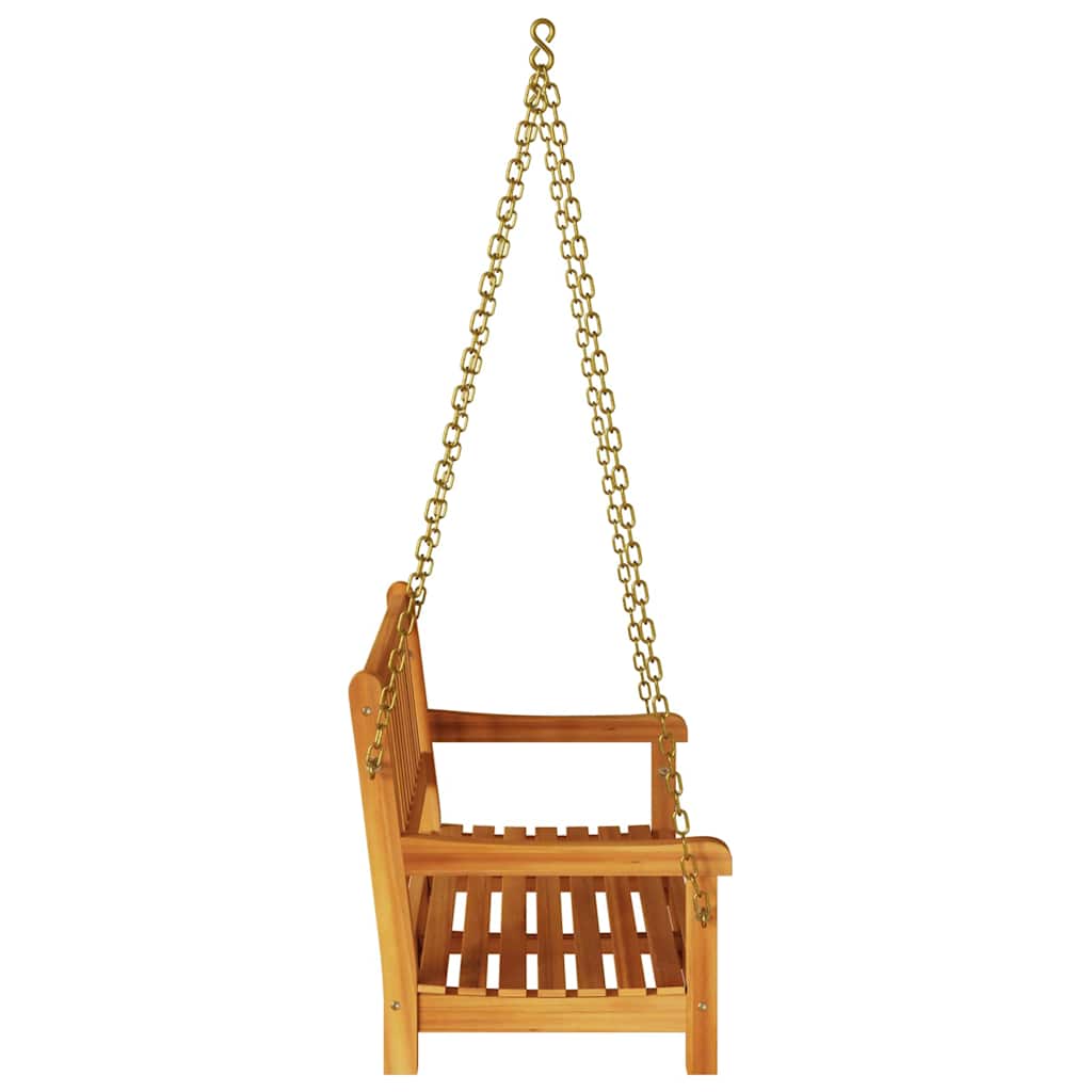 Gartenschaukelbank Natur 110 x 56 x 58,5 cm Massivholz Akazie