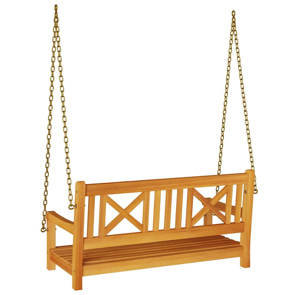 Gartenschaukelbank Natur 110 x 56 x 58,5 cm Massivholz Akazie
