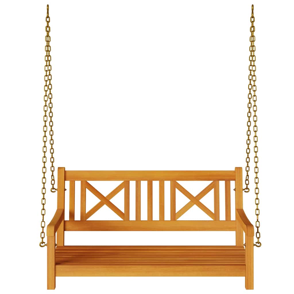 Gartenschaukelbank Natur 110 x 56 x 58,5 cm Massivholz Akazie