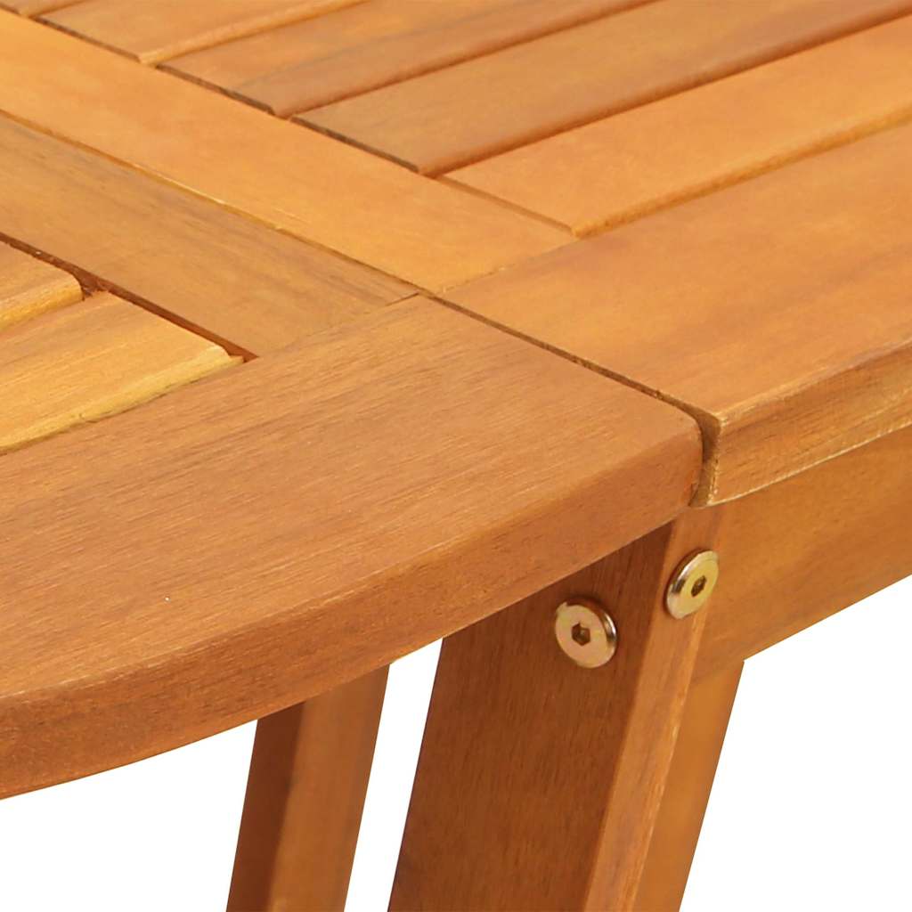 Gartentisch 5 pcs Braun Massivholz Akazie