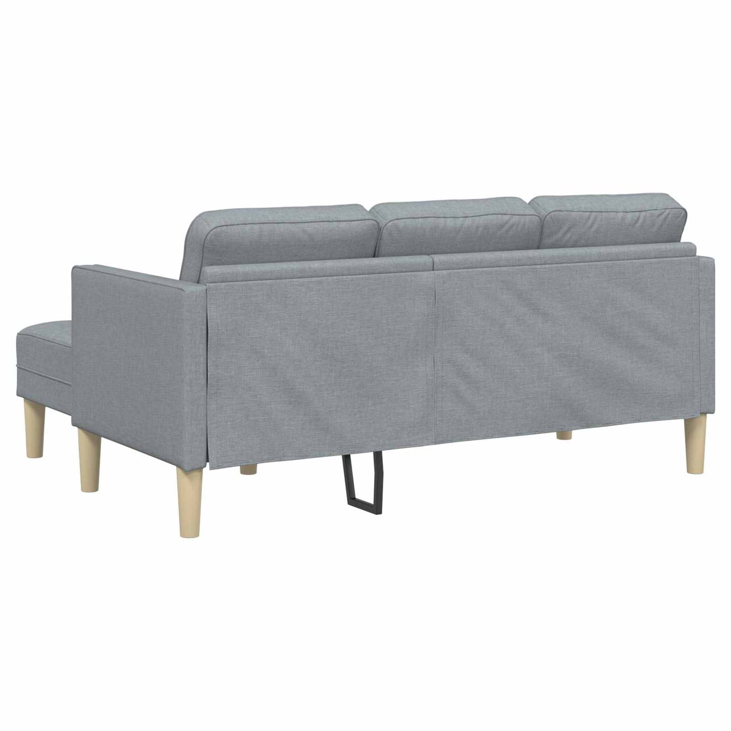 Sofa Set mit Kissen 2 pcs Hellgrau Polyester