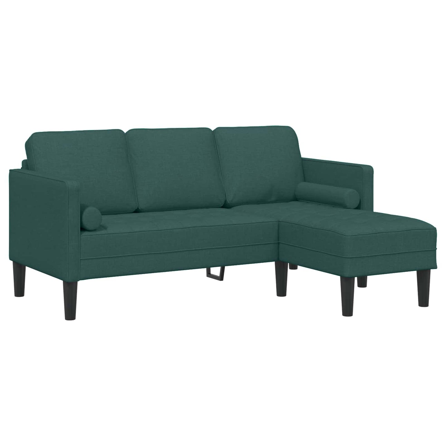 Sofa Set mit Kissen 2 pcs Dunkelgrün Polyester