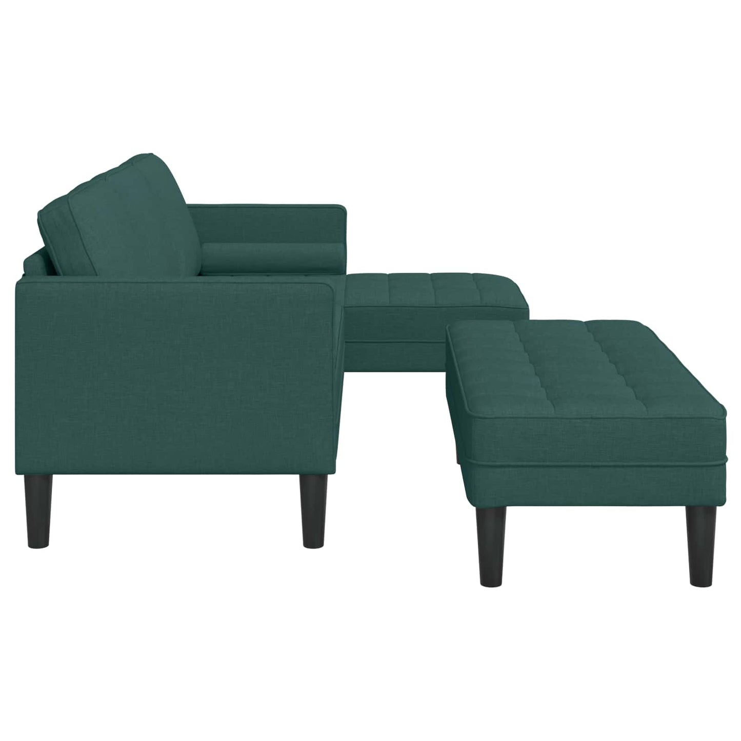 Sofa Set mit Kissen 2 pcs Dunkelgrün Polyester
