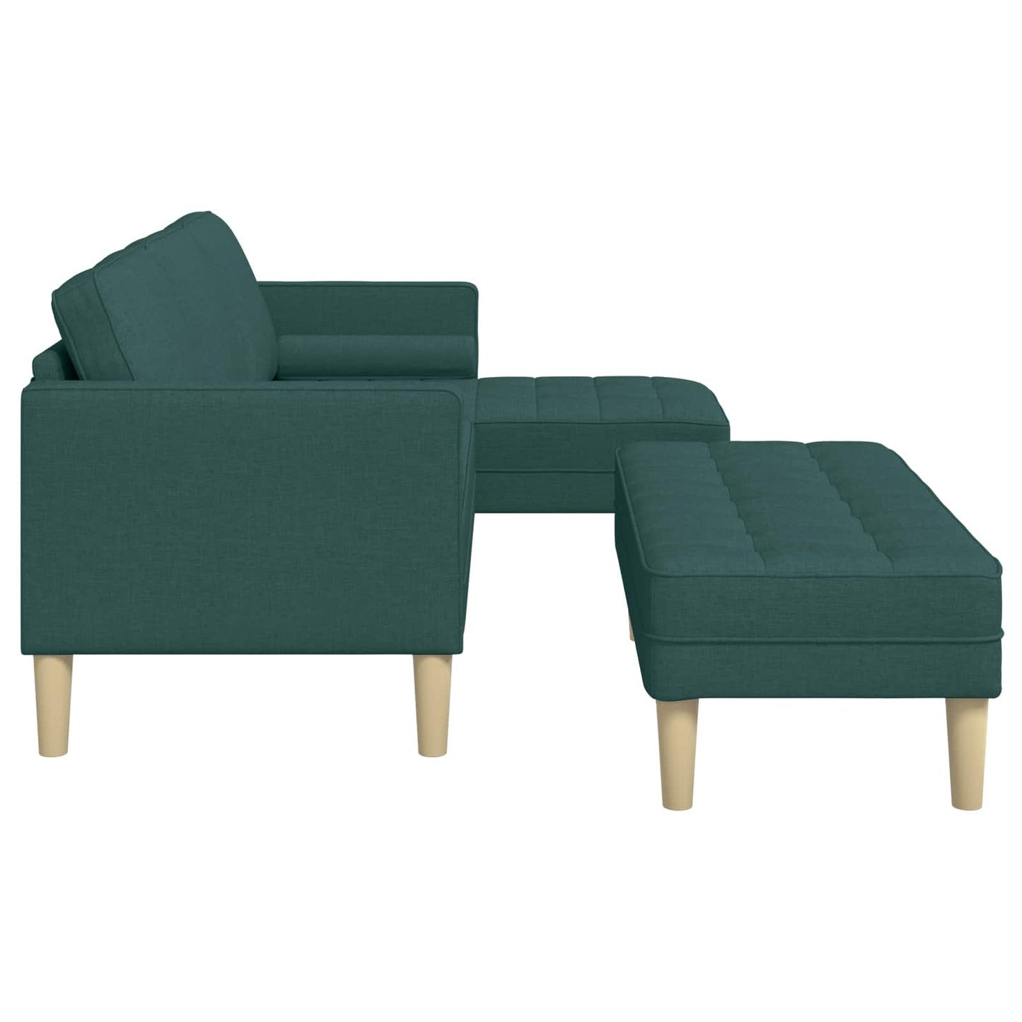 Sofa Set mit Kissen 2 pcs Dunkelgrün Polyester