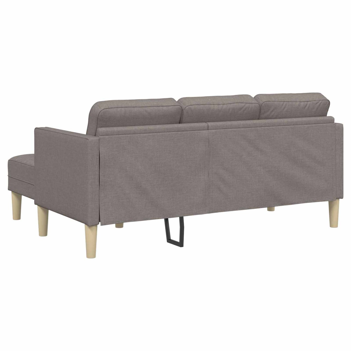 Sofa Set mit Kissen 2 pcs Taupe Polyester