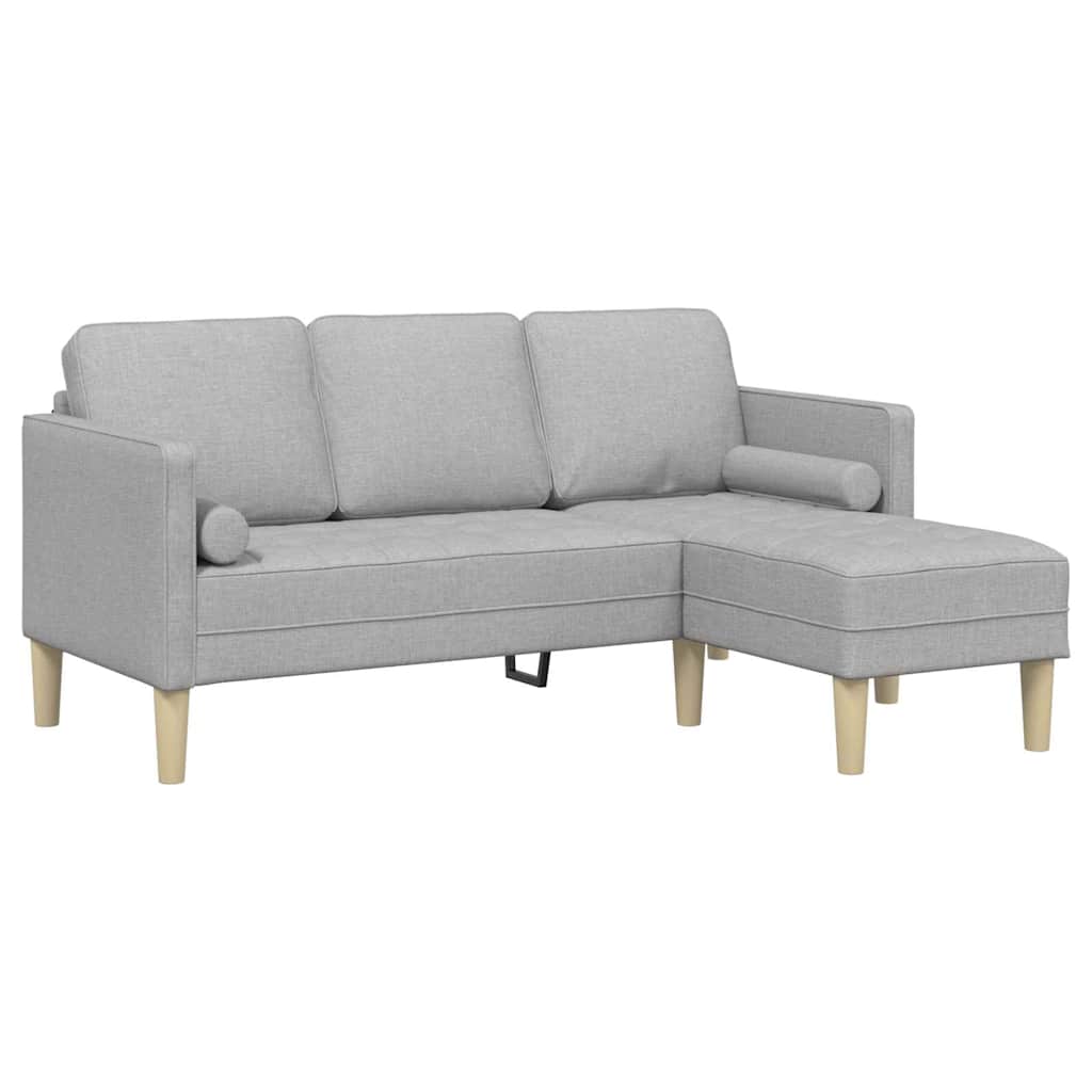 Sofa Set 2 pcs Wolkengrau 173 x 131 x 67 cm Polyester