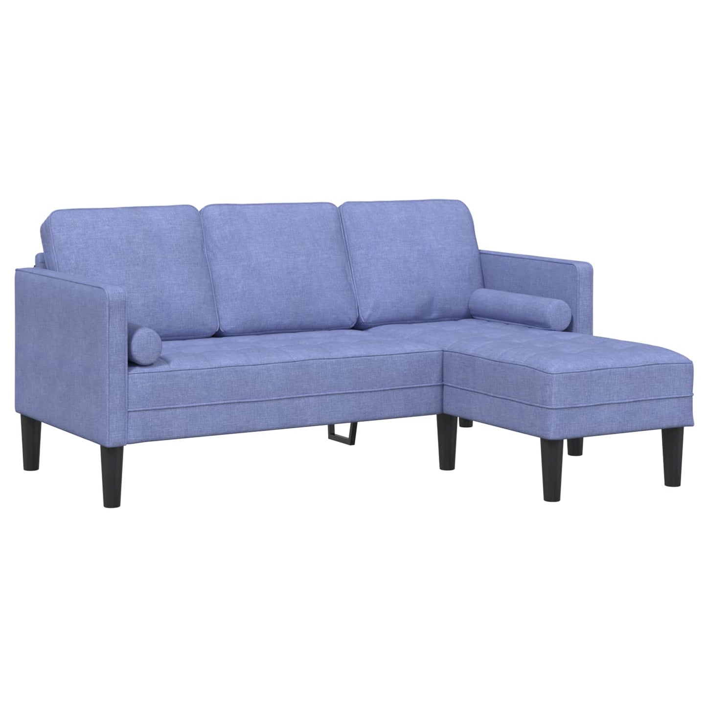 Sofa Set mit Kissen 2 pcs Jeans blau Polyester