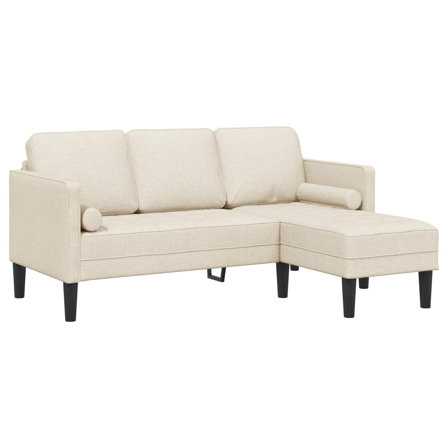 Sofa Set mit Kissen 2 pcs Leinen Polyester