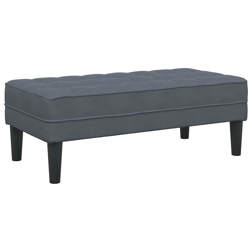 Sofa Set mit Kissen 2 pcs Dunkelgrau Polyester