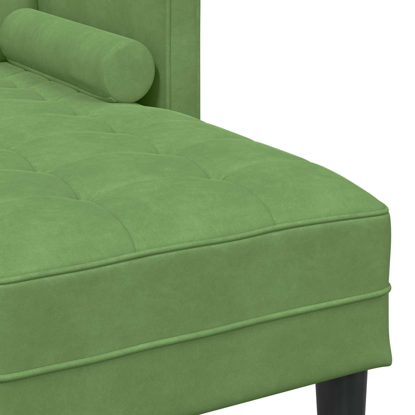 Sofa Set mit Kissen 2 pcs Hellgrün Polyester