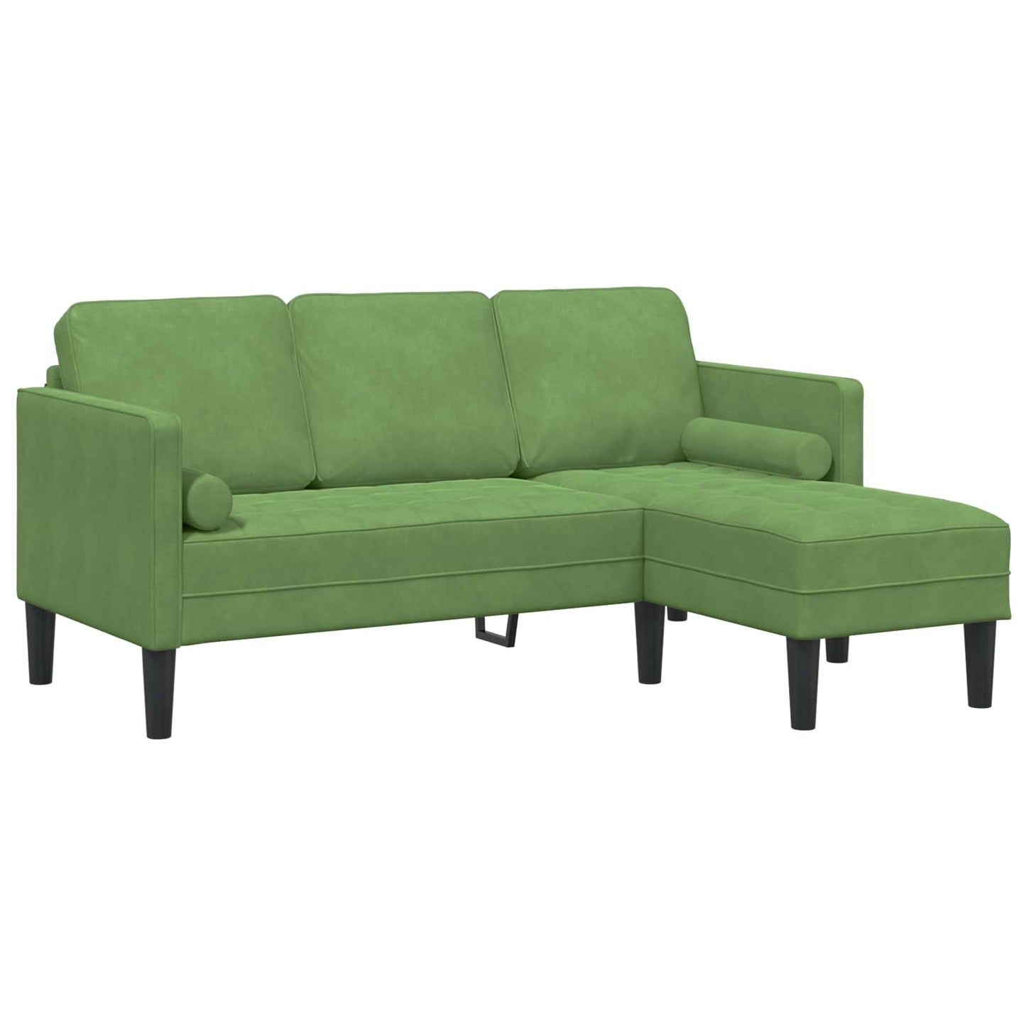 Sofa Set mit Kissen 2 pcs Hellgrün Polyester