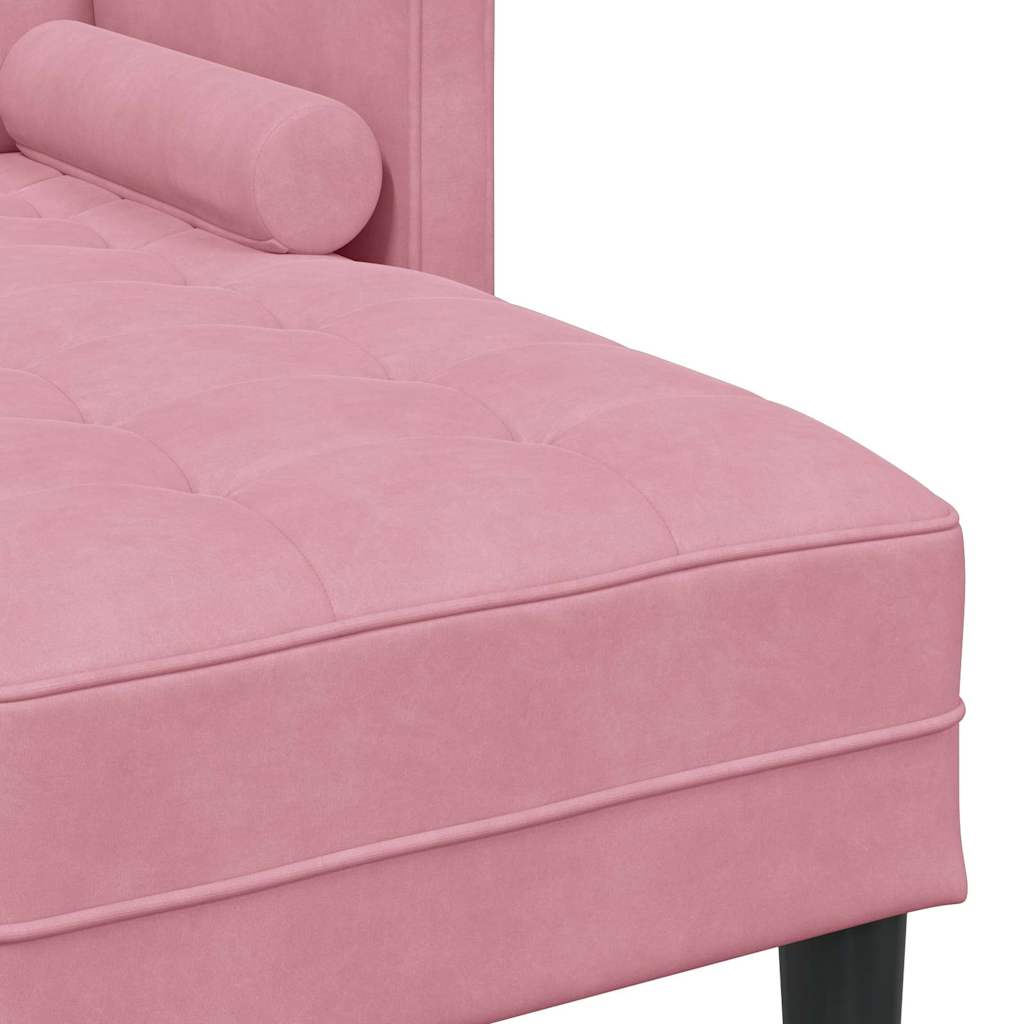 Sofa Set mit Kissen 2 pcs Rosa Polyester