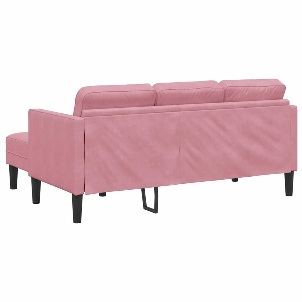 Sofa Set mit Kissen 2 pcs Rosa Polyester