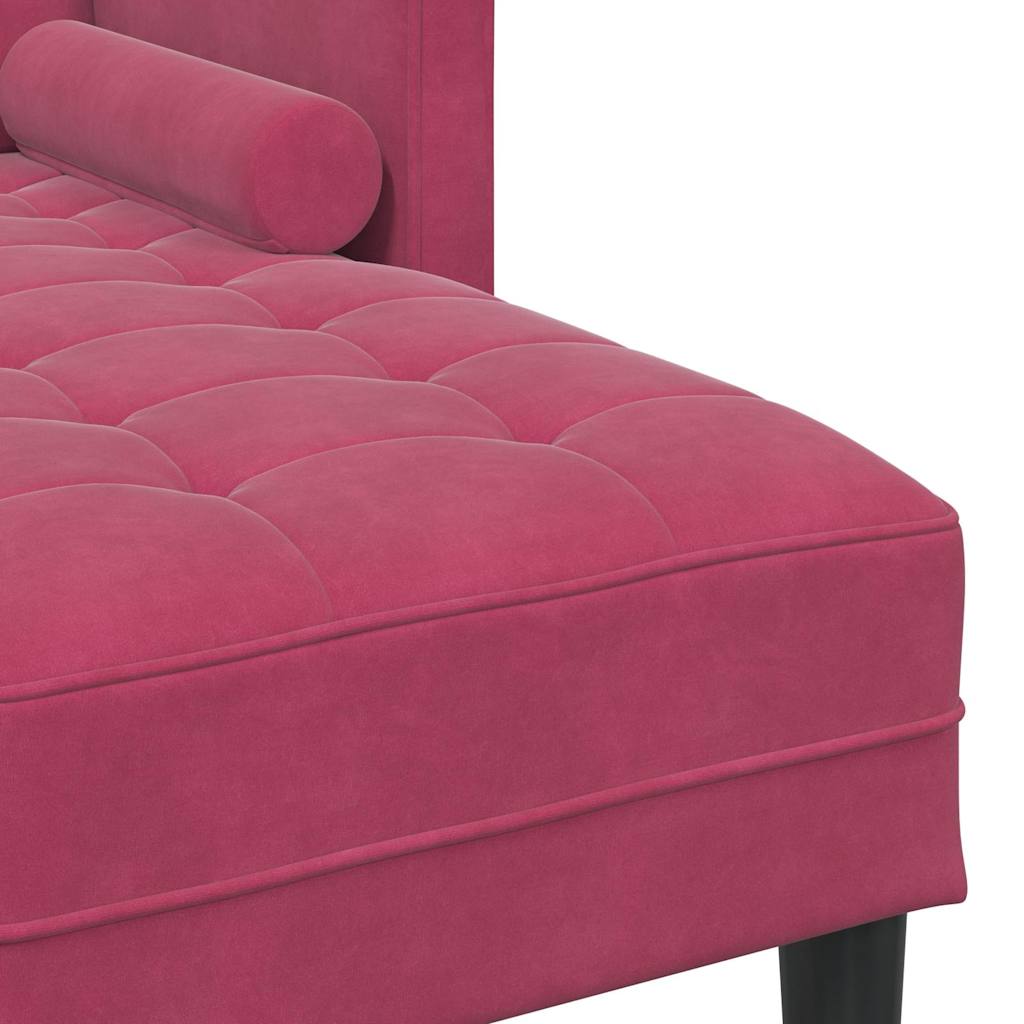 Sofa Set mit Kissen 2 pcs Weinrot Polyester