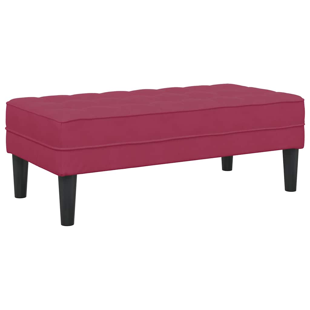 Sofa Set mit Kissen 2 pcs Weinrot Polyester