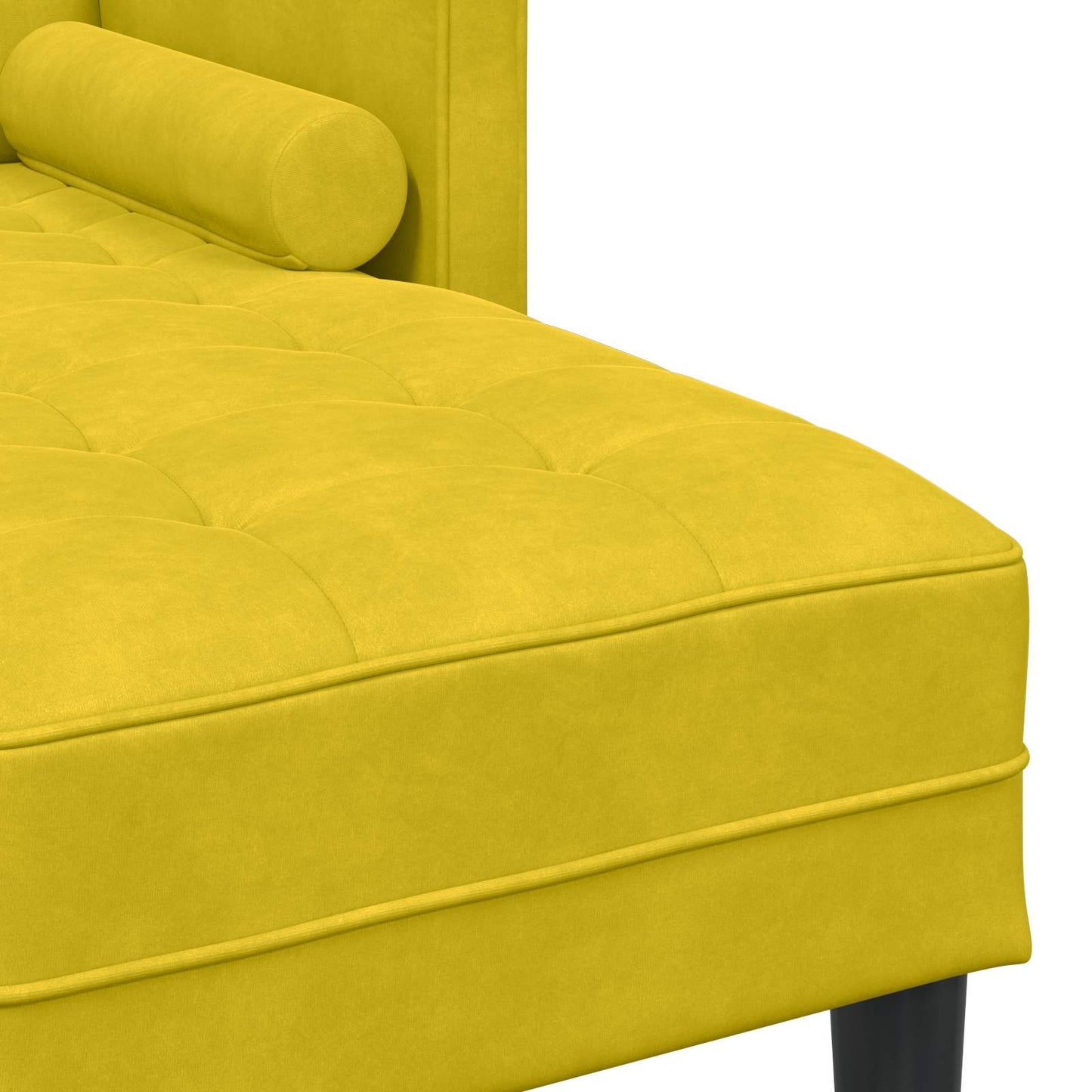 Sofa Set mit Kissen 2 pcs Gelb Polyester