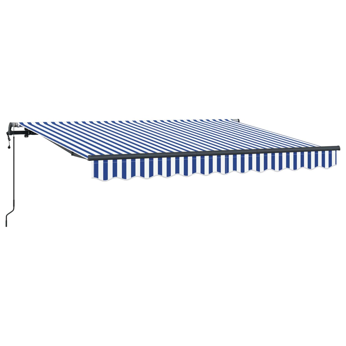 Einziehbare Markise Blau 250 x 200 cm Stoff