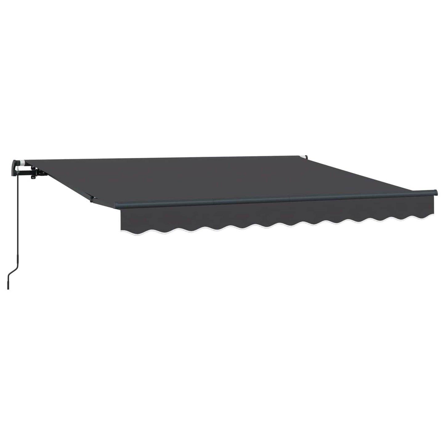 Einziehbare Markise Anthrazit 250 x 200 cm Stoff