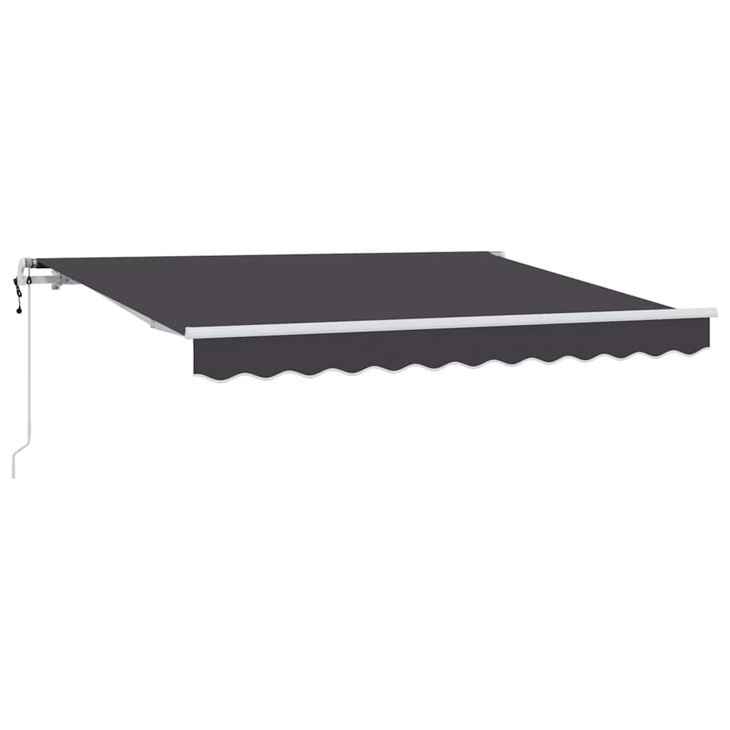 Einziehbare Markise Anthrazit 250 x 200 cm Stoff