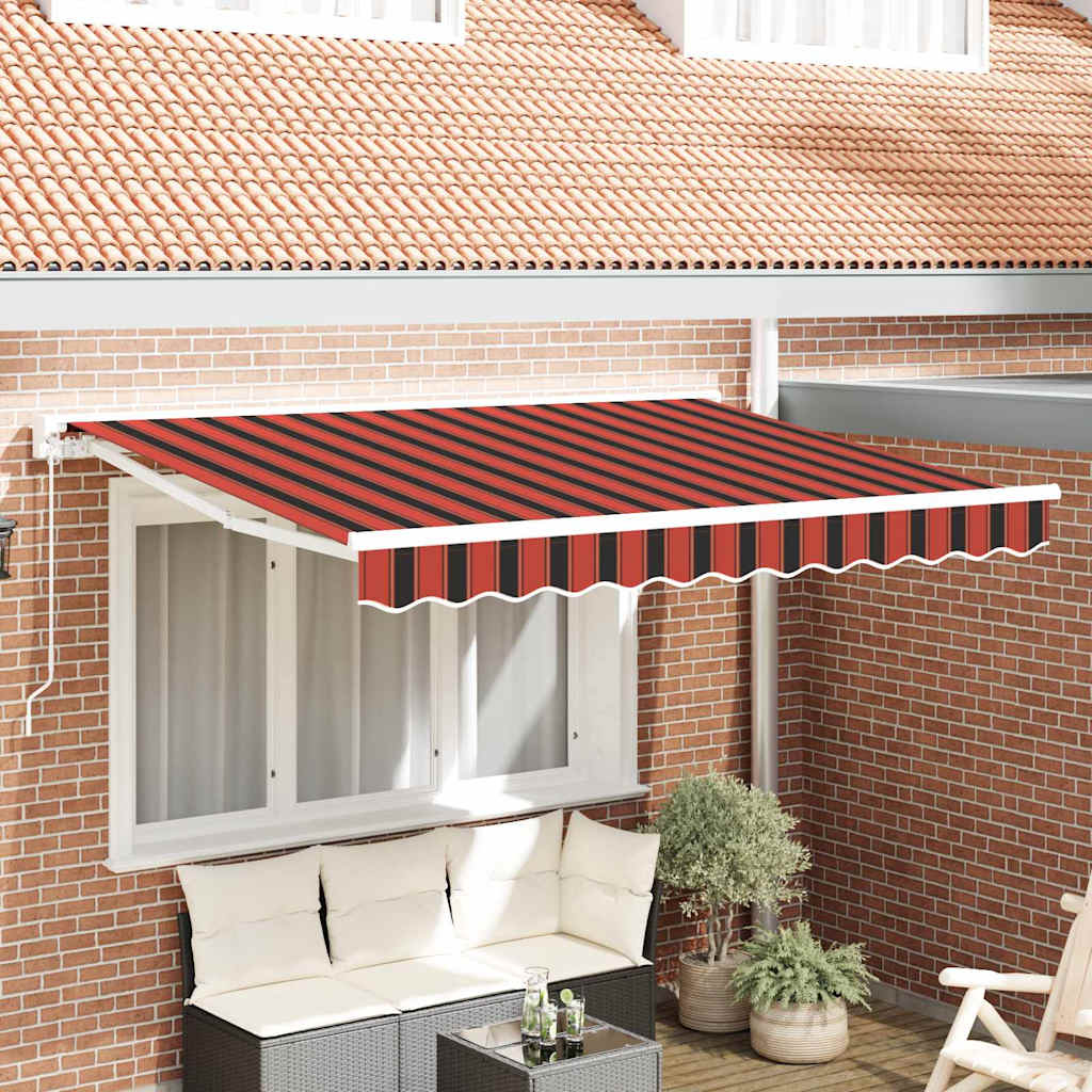 Markisenrahmen Orange und Schwarz 250 x 200 cm
