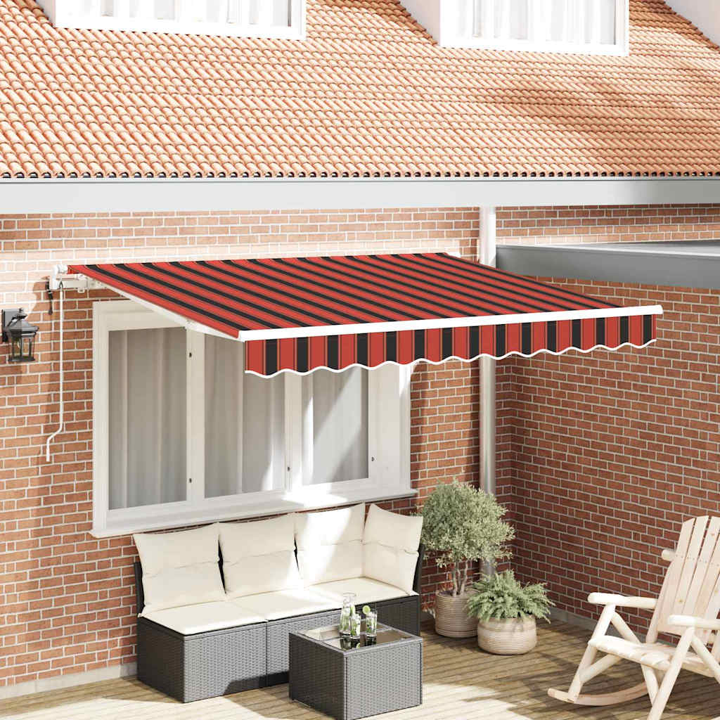 Einziehbare Markise Orange 250 x 200 cm Stoff
