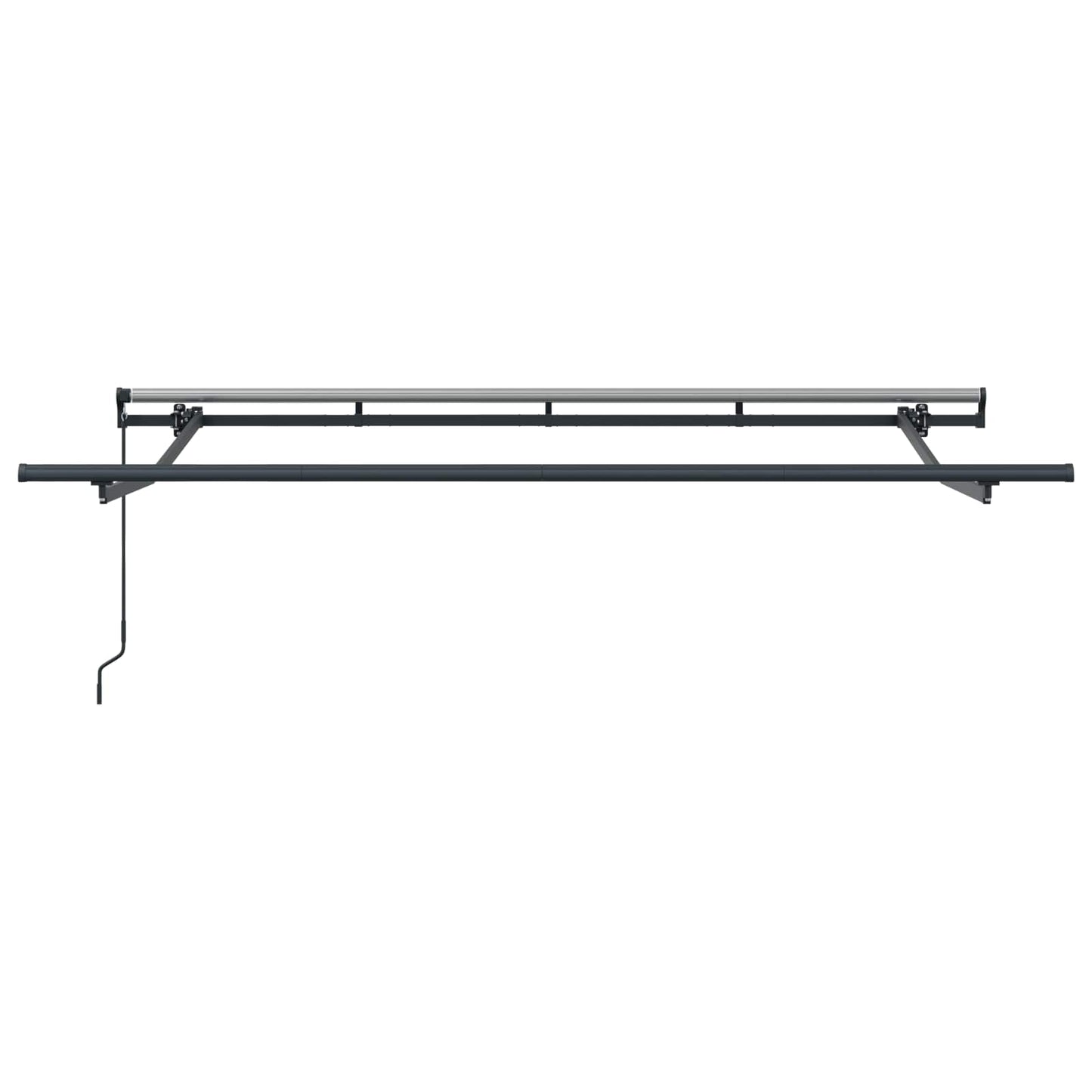 Einziehbare Markise Anthrazit 250 x 200 cm Stoff