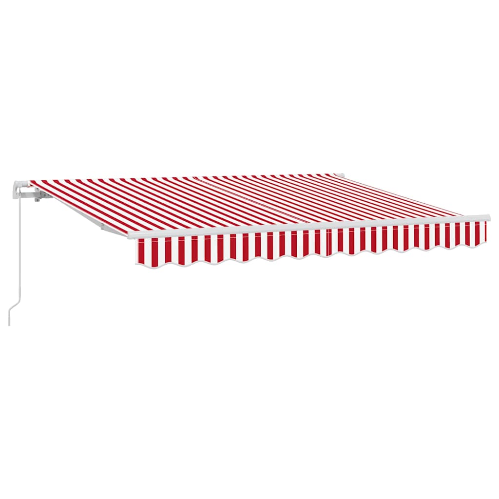 Einziehbare Markise Rot 250 x 200 cm Stoff