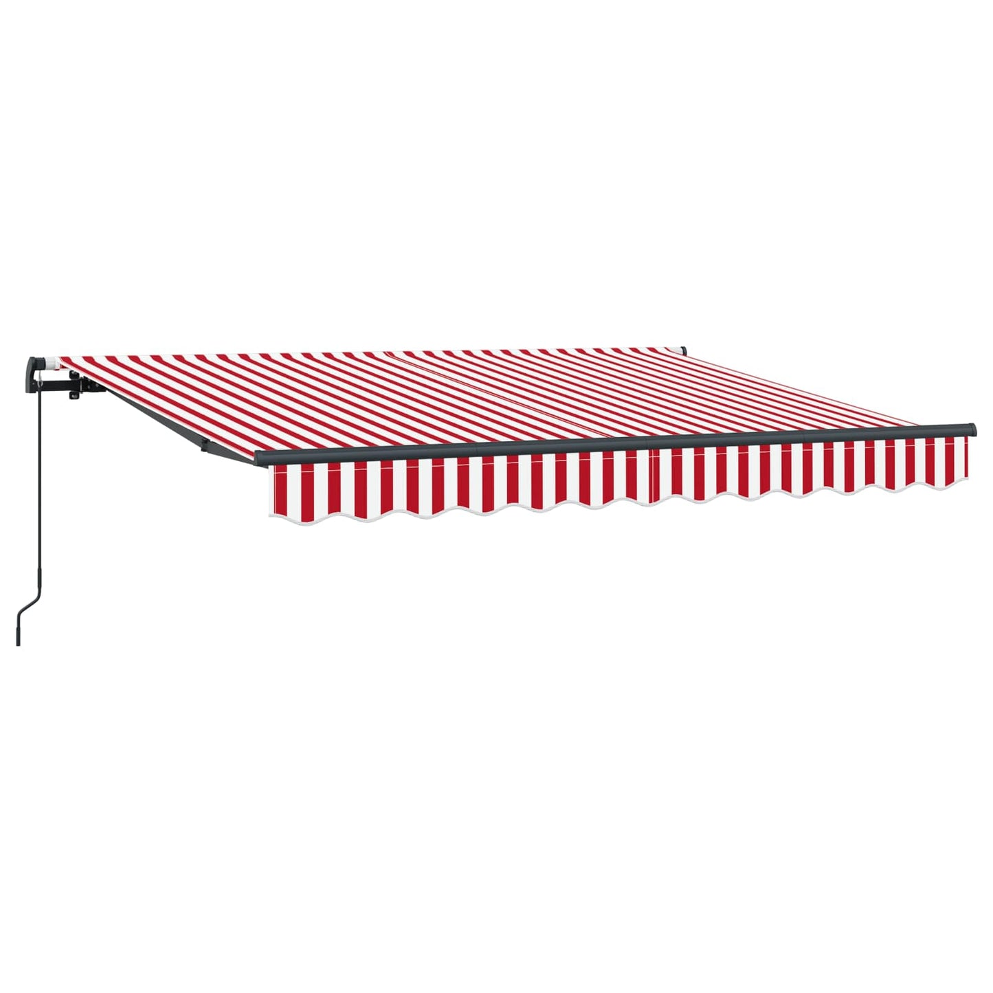 Einziehbare Markise Rot 250 x 200 cm Stoff