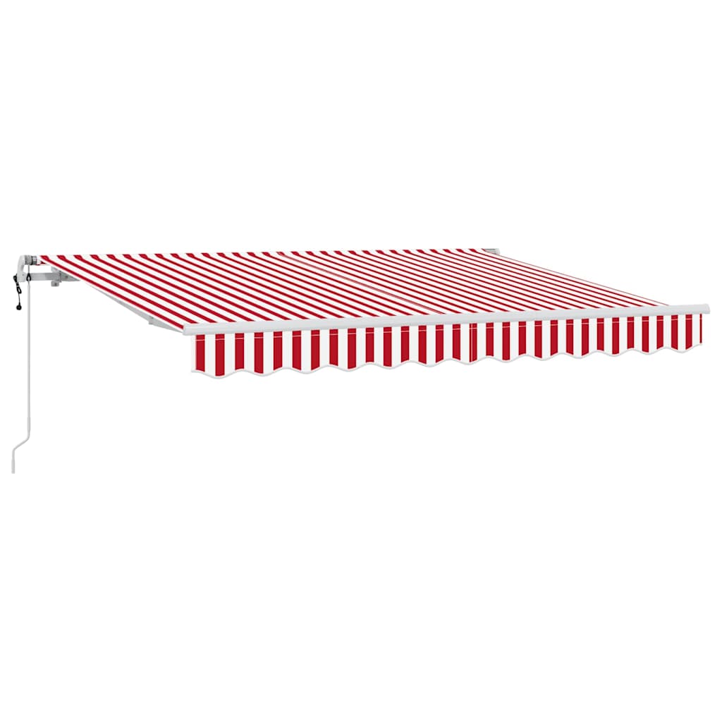 Einziehbare Markise Rot 250 x 200 cm Stoff
