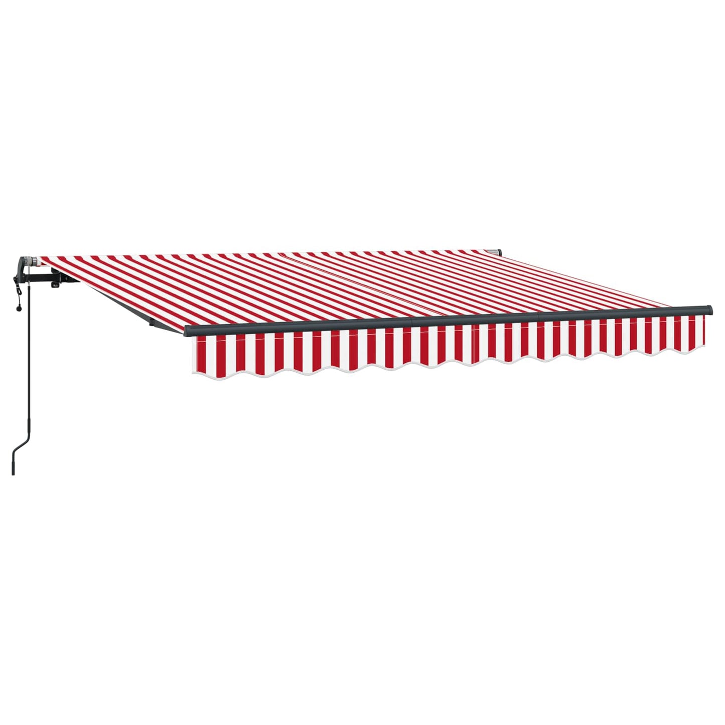 Einziehbare Markise Rot 250 x 200 cm Stoff