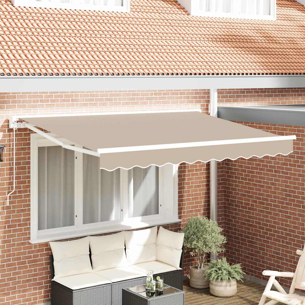 Markisenrahmen Beige 250 x 200 cm Polyester mit PU-Beschichtung